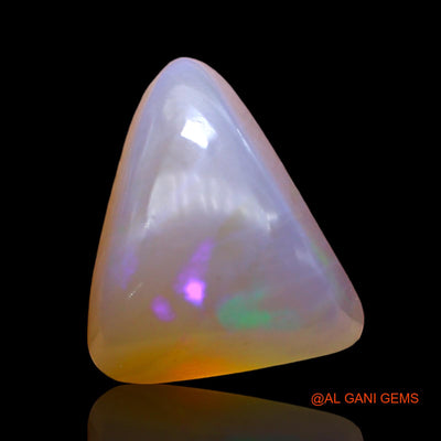 Natural Untreated Fire Opal Loose Gemstone Trillion Cabochon From Australia 3.00 Cts 12x9x6 mm AD-784