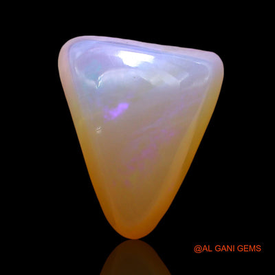 Natural Untreated Fire Opal Loose Gemstone Trillion Cabochon From Australia 3.00 Cts 12x9x6 mm AD-784