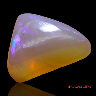 Natural Untreated Fire Opal Loose Gemstone Trillion Cabochon From Australia 3.00 Cts 12x9x6 mm AD-784