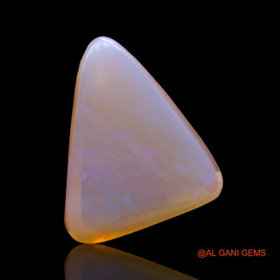 Natural Untreated Fire Opal Loose Gemstone Trillion Cabochon From Australia 3.00 Cts 12x9x6 mm AD-784