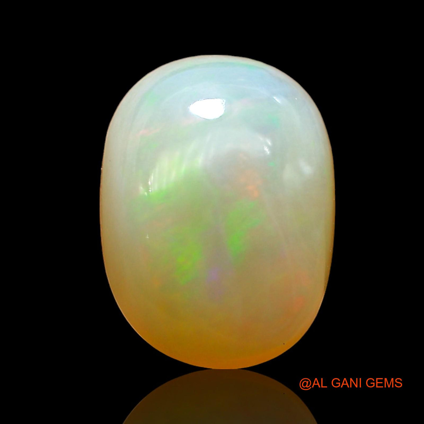 Natural Untreated Fire Opal Loose Gemstone Oval Cabochon From Australia 4.00 Cts 12x9x5 mm AD-785