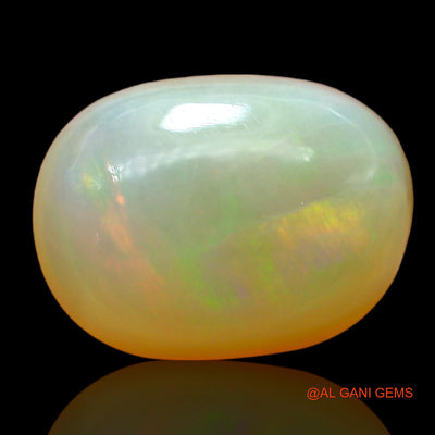 Natural Untreated Fire Opal Loose Gemstone Oval Cabochon From Australia 4.00 Cts 12x9x5 mm AD-785