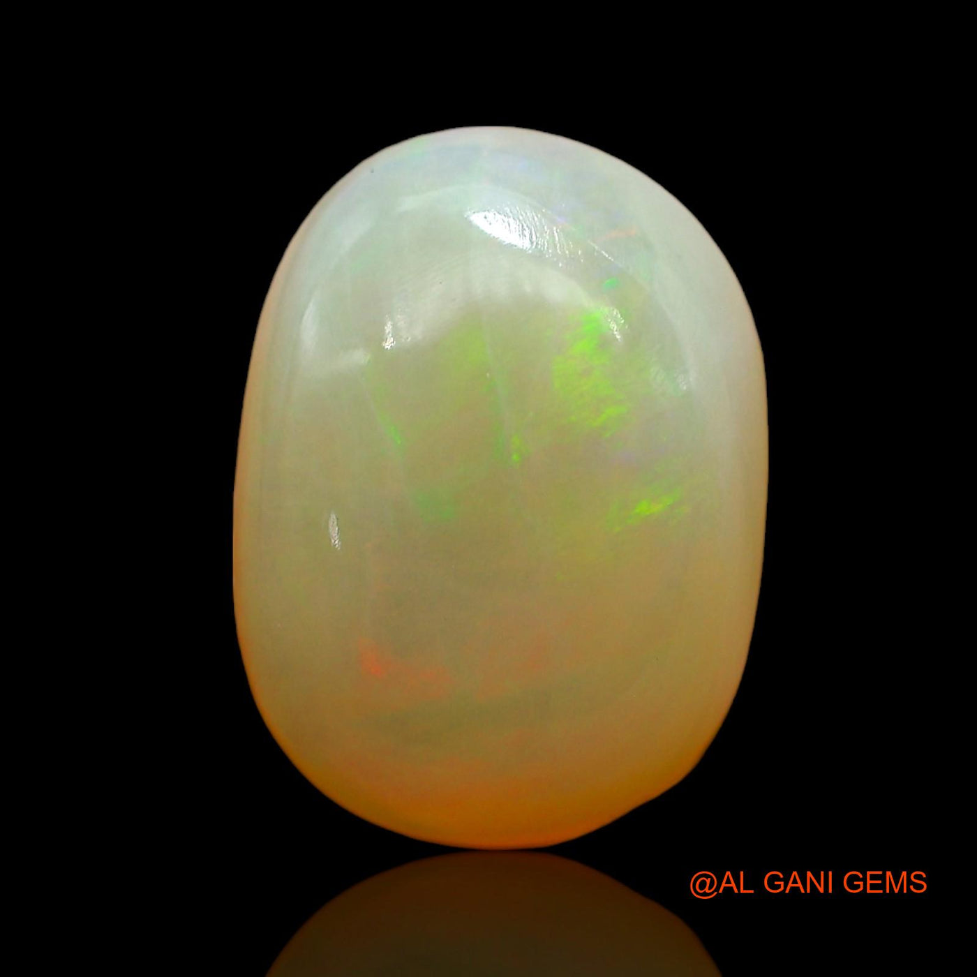 Natural Untreated Fire Opal Loose Gemstone Oval Cabochon From Australia 4.00 Cts 12x9x5 mm AD-785