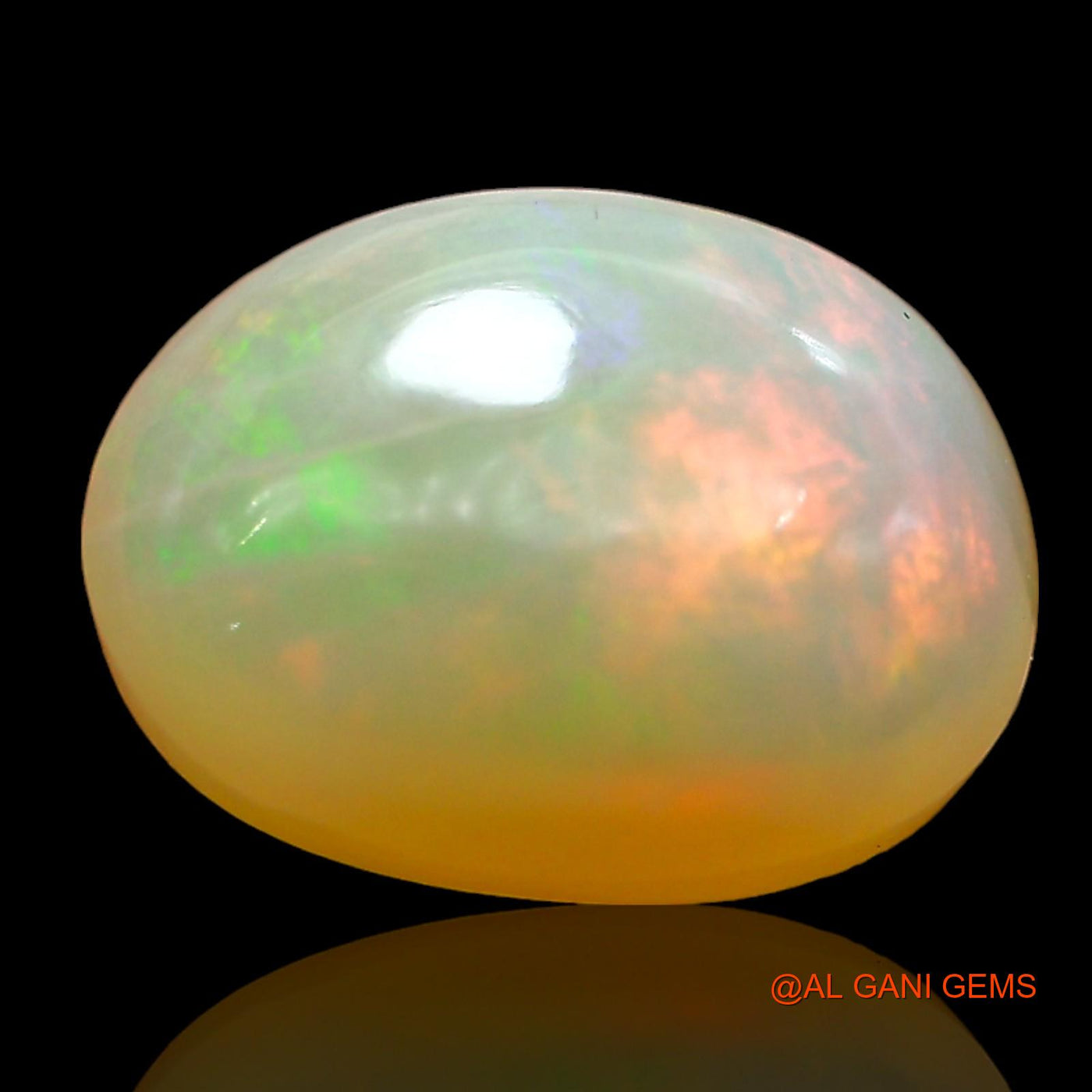 Natural Untreated Fire Opal Loose Gemstone Oval Cabochon From Australia 4.00 Cts 12x9x5 mm AD-785