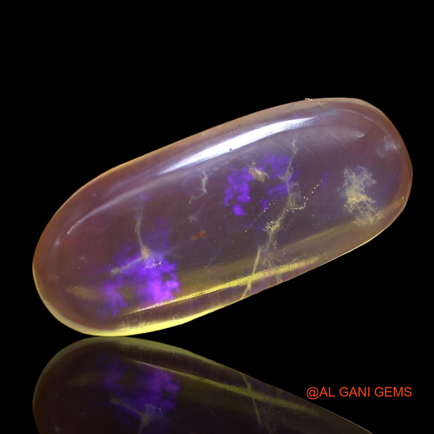 2.00 Cts Natural Australian Fire Opal Loose Gemstone Oval Cabochon 15x6x3 mm AD-786