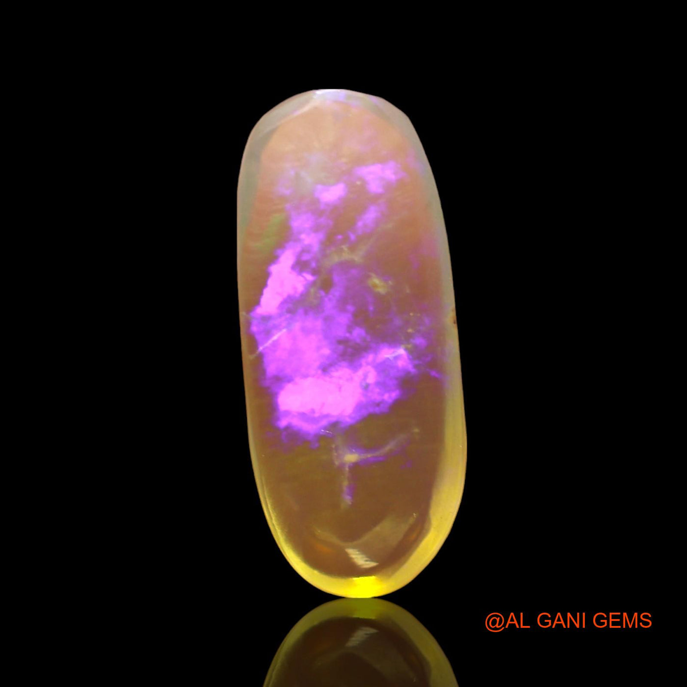 2.00 Cts Natural Australian Fire Opal Loose Gemstone Oval Cabochon 15x6x3 mm AD-786