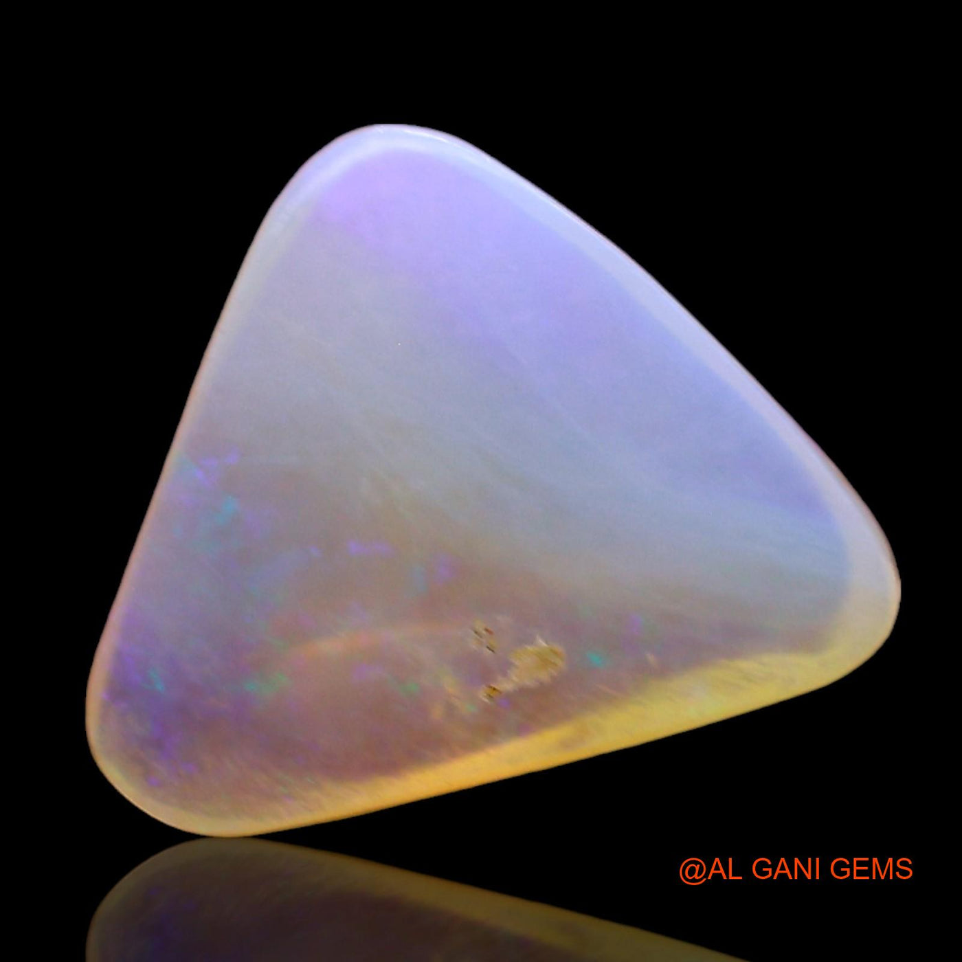 2.00 Cts Natural Australian Fire Opal Loose Gemstone Trillion Cabochon 12x9x3 mm AD-788