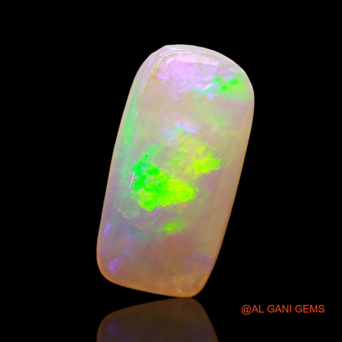 2.00 Cts Natural Australian Fire Opal Fancy Cabochon Loose Gemstone For Jewelry 13x6x3 mm AD-789
