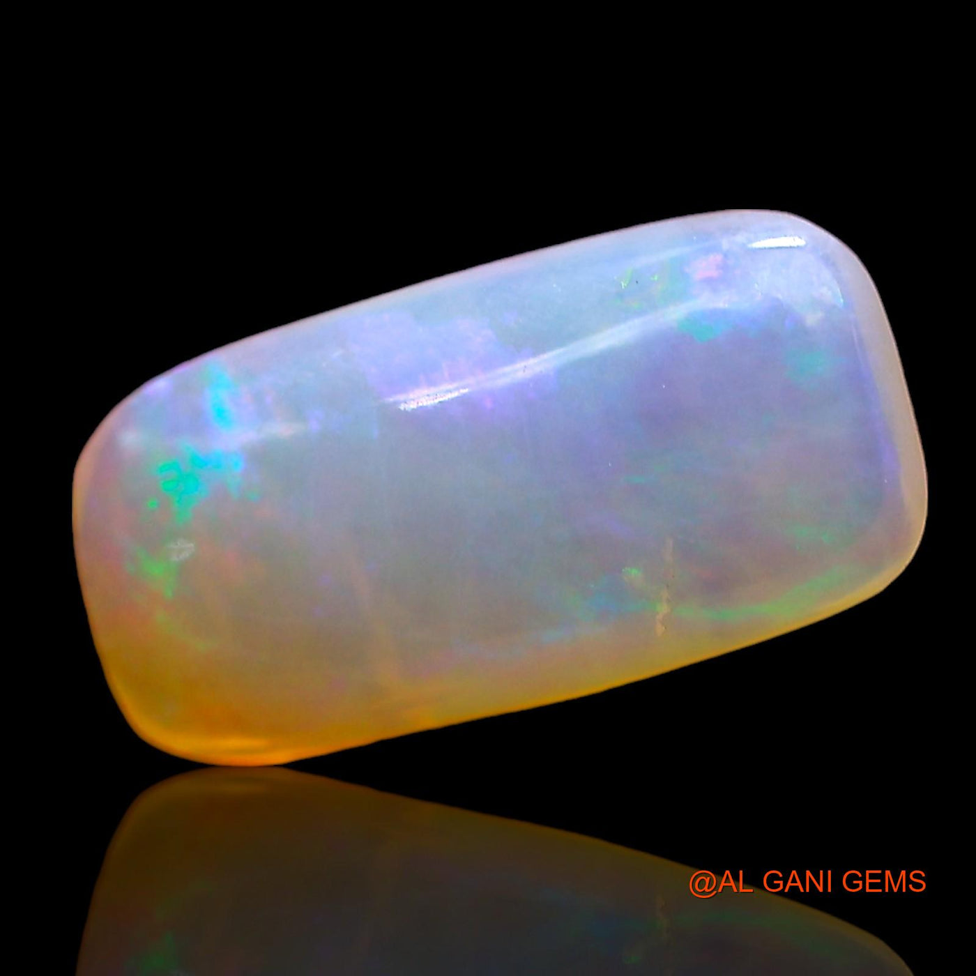2.00 Cts Natural Australian Fire Opal Fancy Cabochon Loose Gemstone For Jewelry 13x6x3 mm AD-789