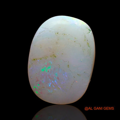 2.00 Cts Unheated Australian Fire Opal Loose Gemstone Oval Cabochon Natural 14x10x2 mm AD-78