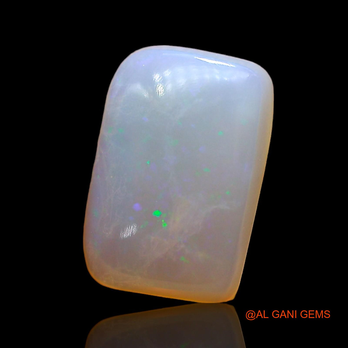 2.00 Cts Natural Australian Fire Opal Loose Gemstone Square Cabochon 11x8x3 mm AD-790