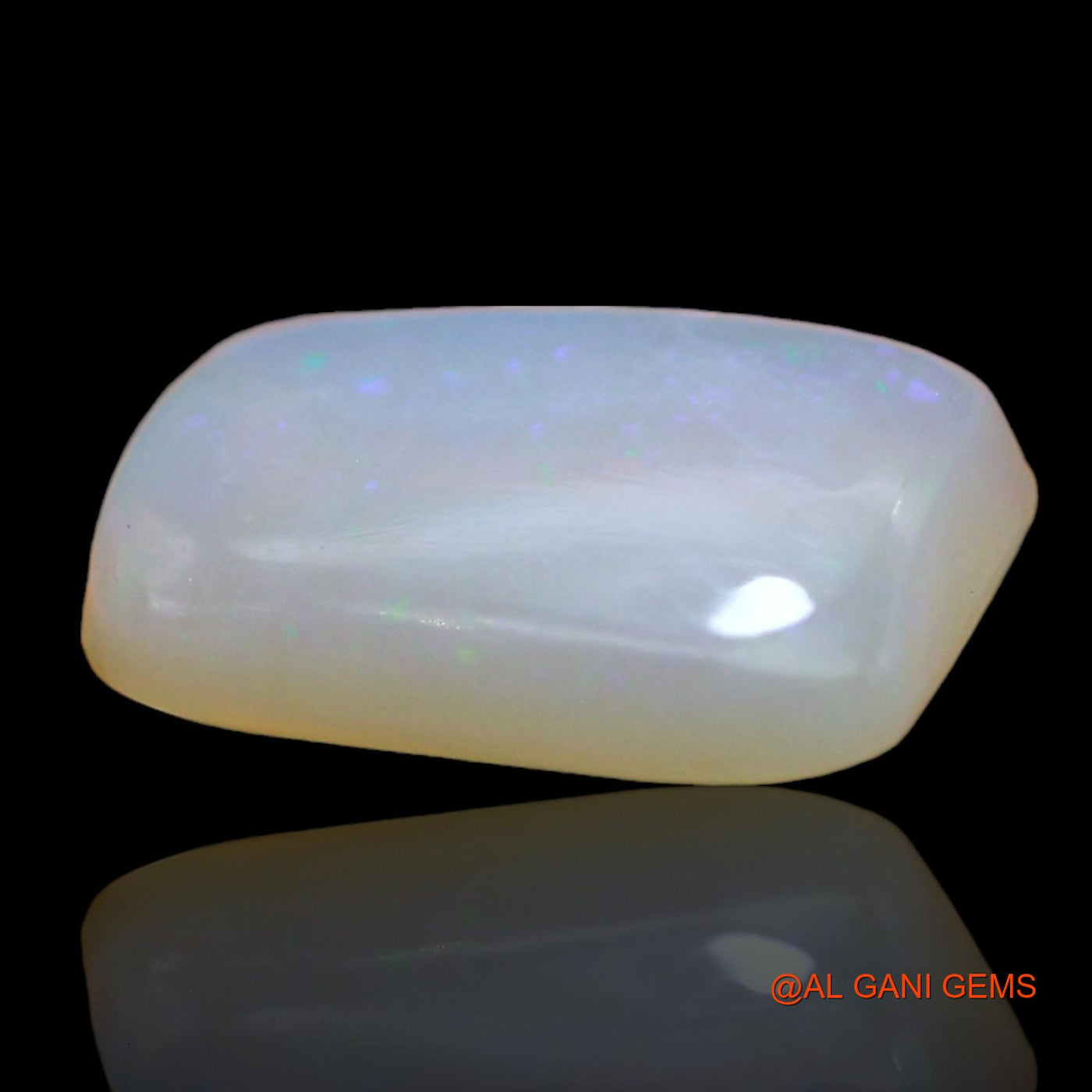 2.00 Cts Natural Australian Fire Opal Loose Gemstone Square Cabochon 11x8x3 mm AD-790