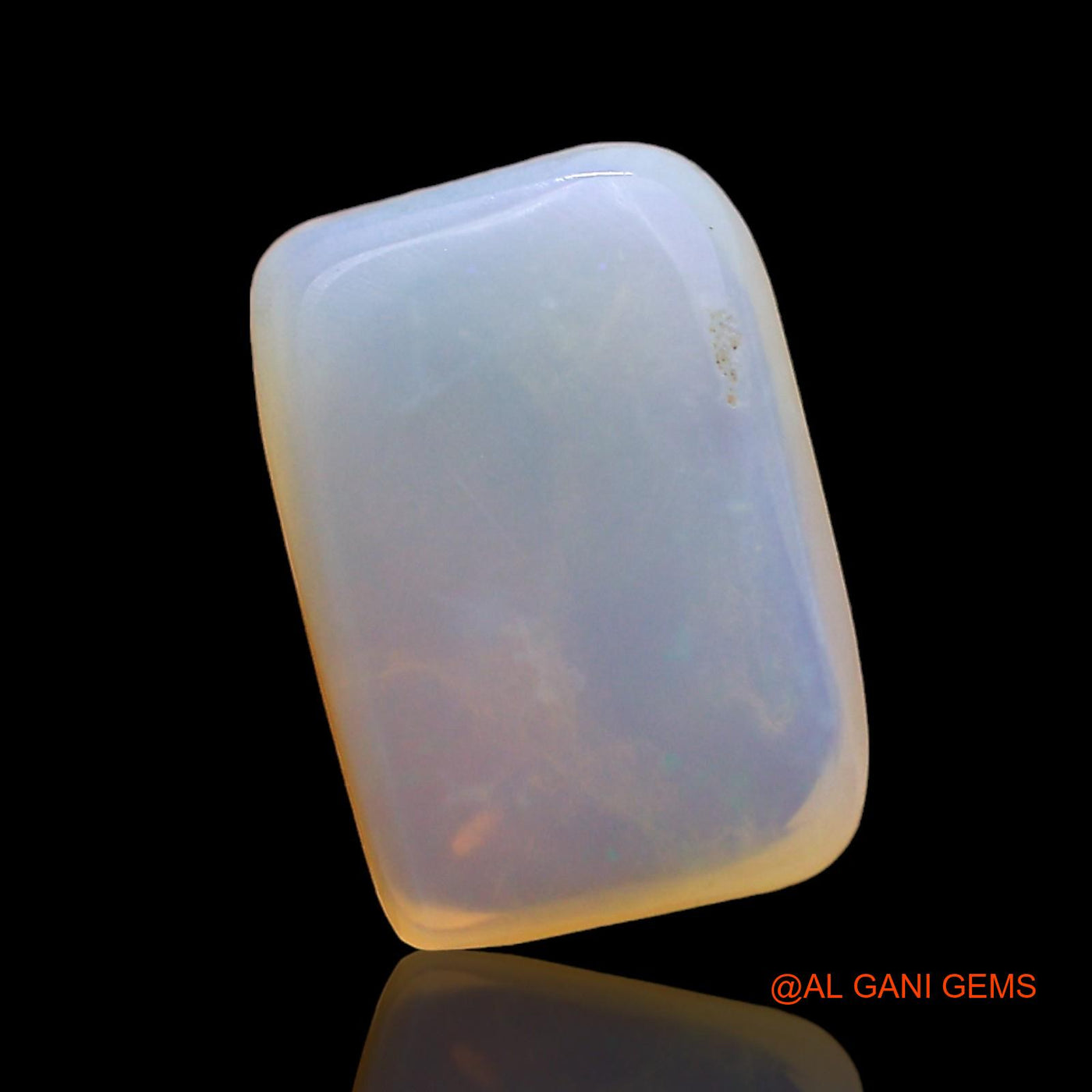 2.00 Cts Natural Australian Fire Opal Loose Gemstone Square Cabochon 11x8x3 mm AD-790