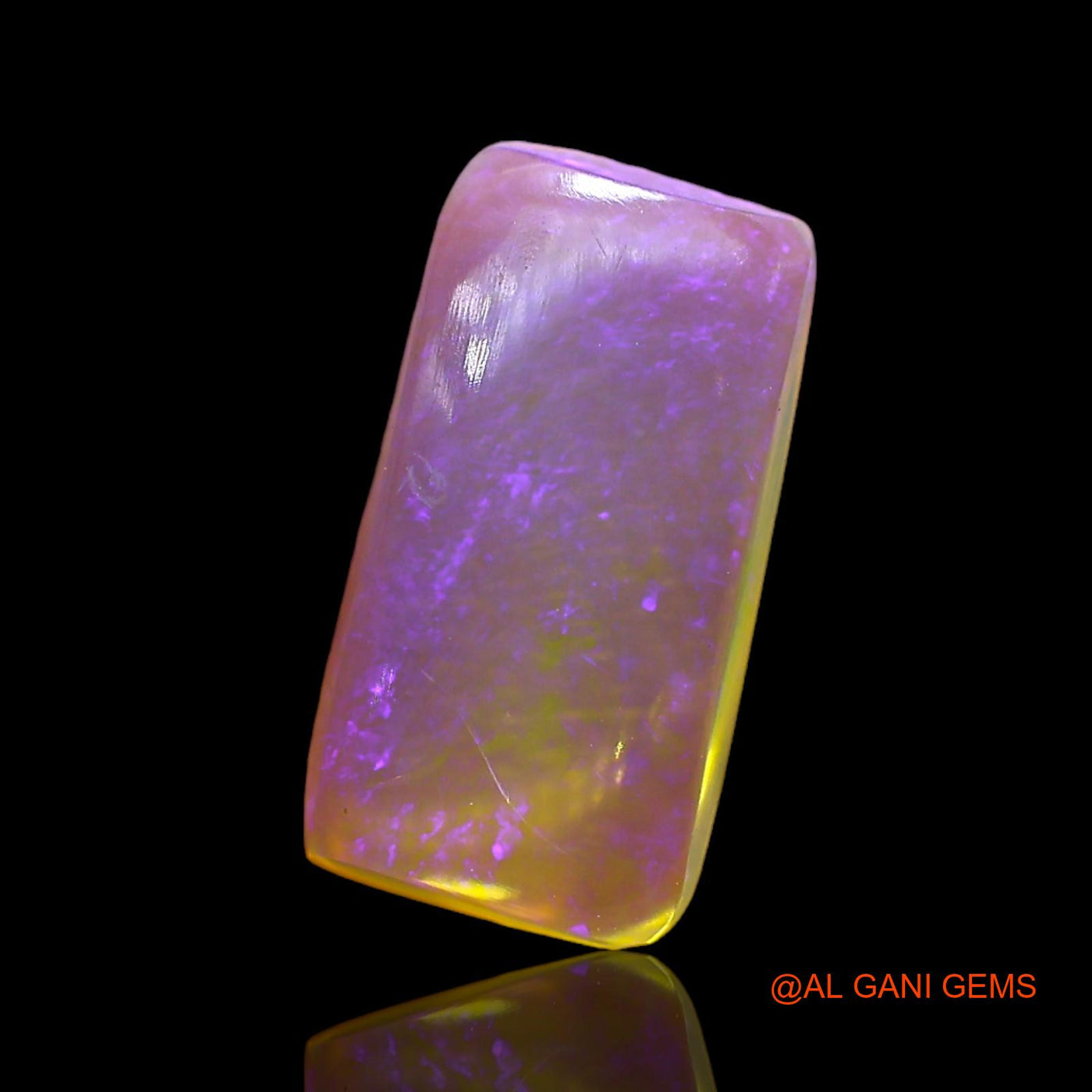 2.00 Cts Natural Australian Fire Opal Square Cabochon Loose Gemstone For Jewelry 12x6x4 mm AD-791