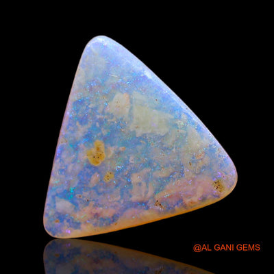 Natural Untreated Fire Opal Loose Gemstone Trillion Cabochon From Australia 1.00 Cts 11x10x2 mm AD-793