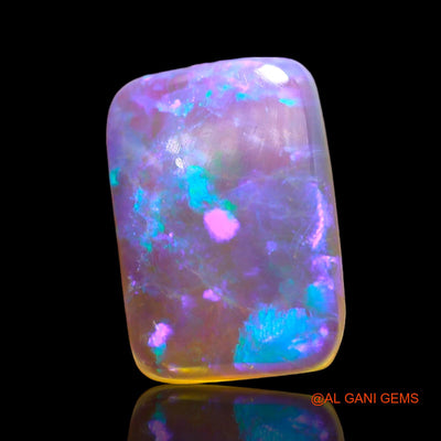 1.00 Cts Unheated Australian Fire Opal Loose Gemstone Square Cabochon Natural 11x7x2 mm AD-794