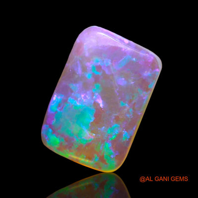 1.00 Cts Unheated Australian Fire Opal Loose Gemstone Square Cabochon Natural 11x7x2 mm AD-794