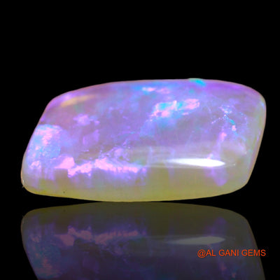 1.00 Cts Unheated Australian Fire Opal Loose Gemstone Square Cabochon Natural 11x7x2 mm AD-794