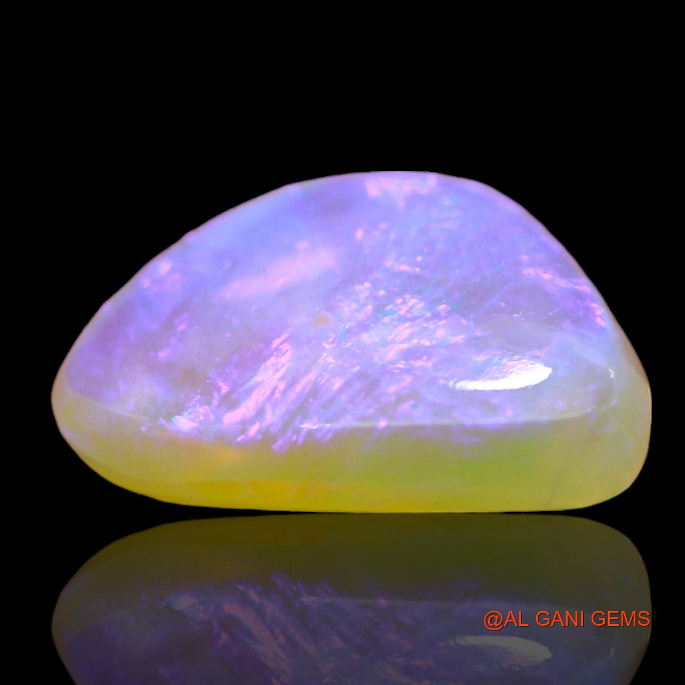 Natural Untreated Fire Opal Loose Gemstone Trillion Cabochon From Australia 2.00 Cts 11x9x3 mm AD-796