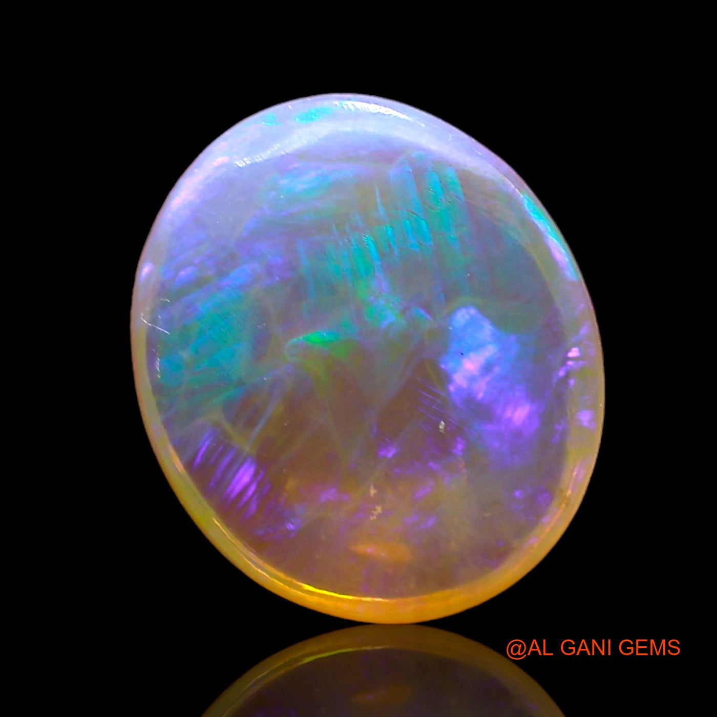 Natural Untreated Fire Opal Loose Gemstone Oval Cabochon From Australia 1.00 Cts 11x9x3 mm AD-799