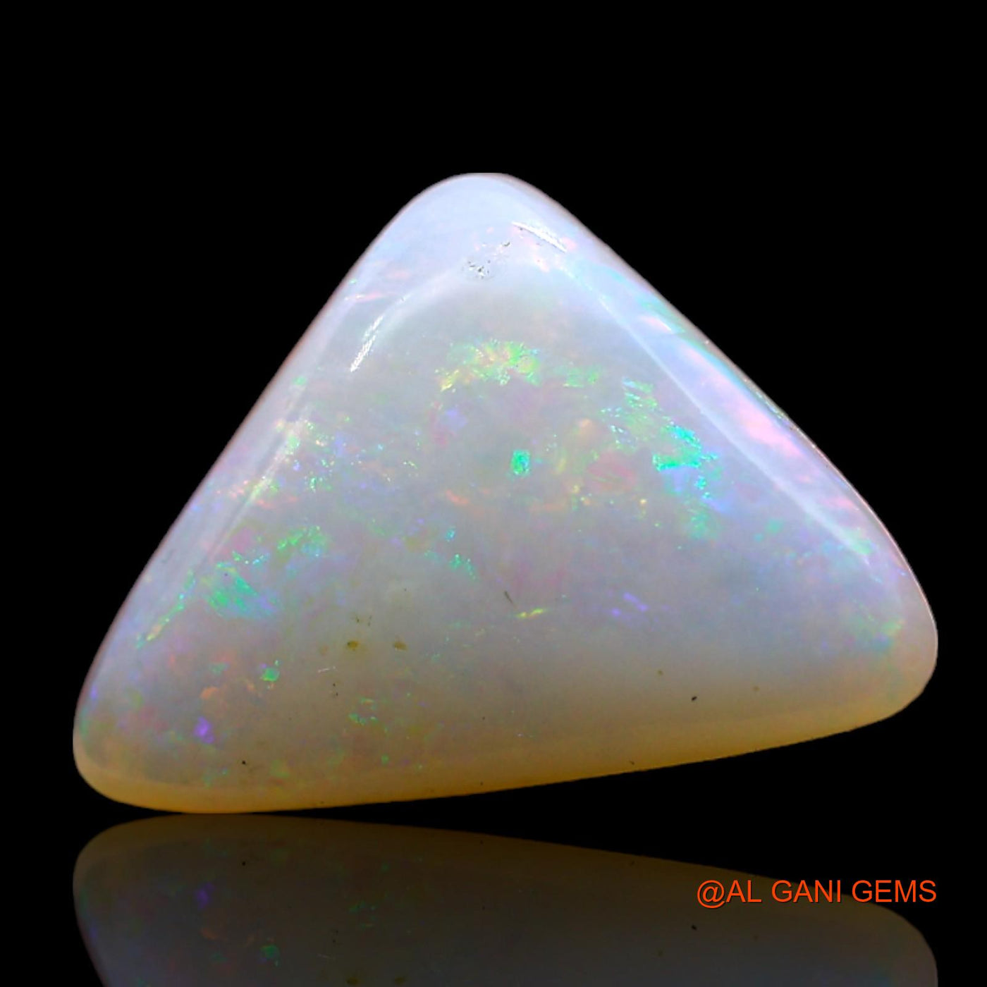 Natural Untreated Fire Opal Loose Gemstone Trillion Cabochon From Australia 3.00 Cts 14x10x4 mm AD-79