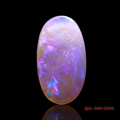Natural Untreated Fire Opal Loose Gemstone Oval Cabochon From Australia 3.00 Cts 19x10x2 mm AD-7
