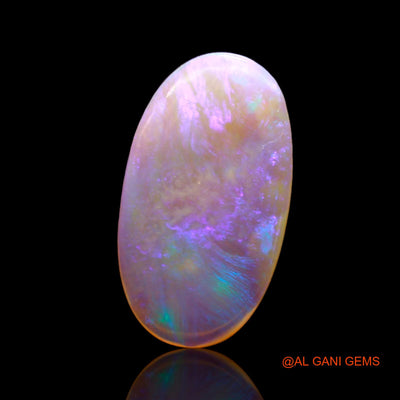 Natural Untreated Fire Opal Loose Gemstone Oval Cabochon From Australia 3.00 Cts 19x10x2 mm AD-7