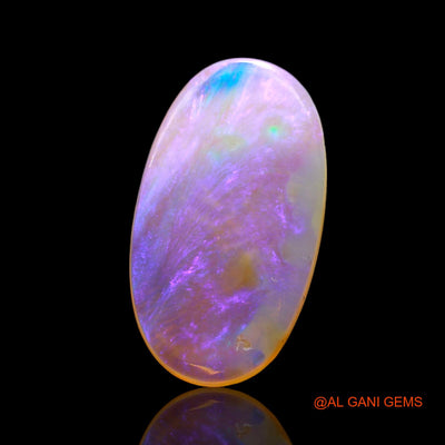Natural Untreated Fire Opal Loose Gemstone Oval Cabochon From Australia 3.00 Cts 19x10x2 mm AD-7