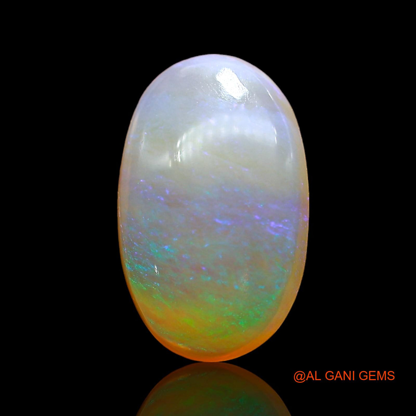 2.00 Cts Unheated Australian Fire Opal Loose Gemstone Oval Cabochon Natural 12x7x6 mm AD-800