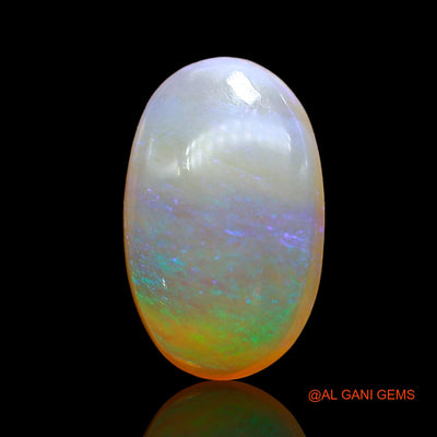 2.00 Cts Unheated Australian Fire Opal Loose Gemstone Oval Cabochon Natural 12x7x6 mm AD-800