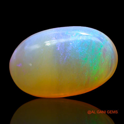 2.00 Cts Unheated Australian Fire Opal Loose Gemstone Oval Cabochon Natural 12x7x6 mm AD-800