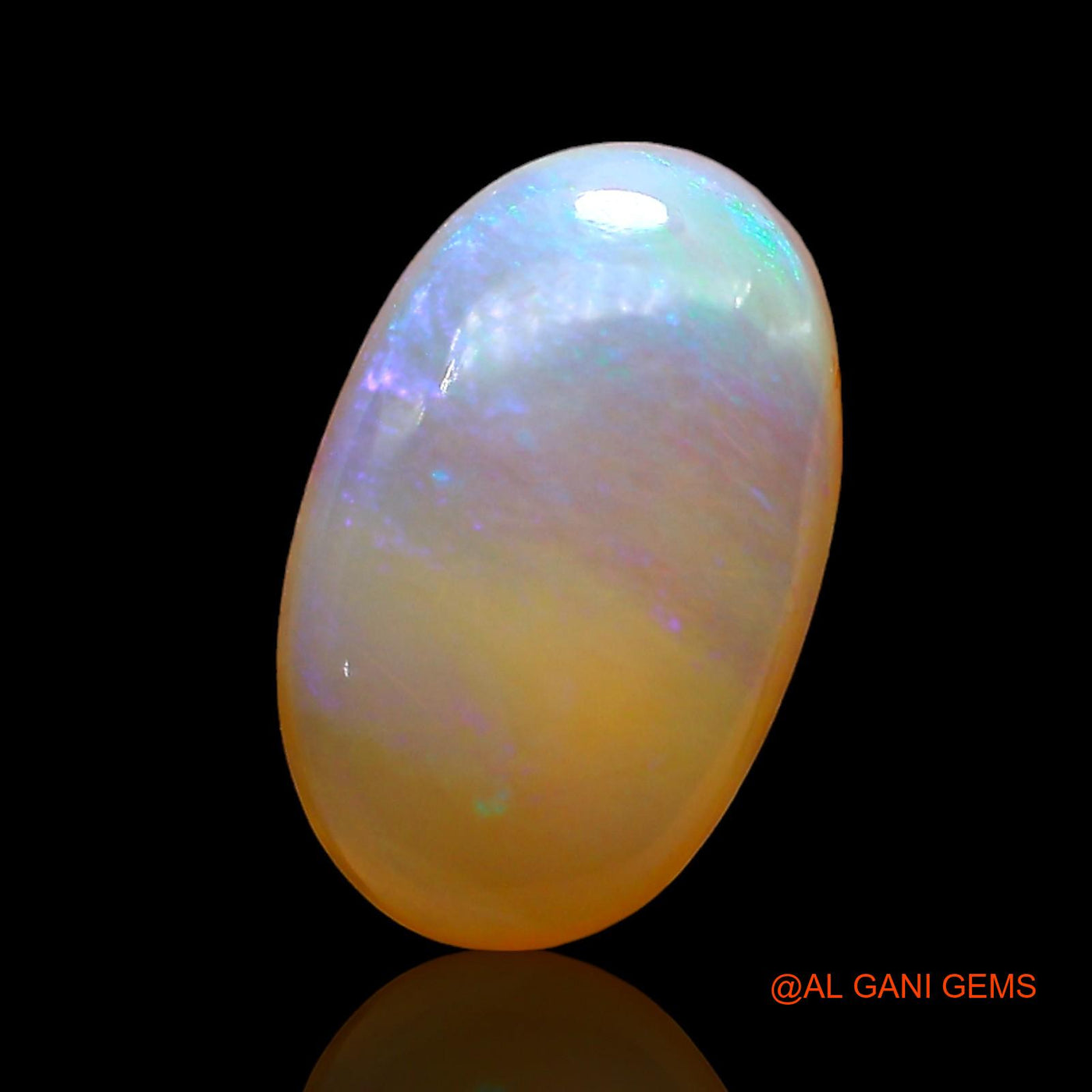 2.00 Cts Unheated Australian Fire Opal Loose Gemstone Oval Cabochon Natural 12x7x6 mm AD-800