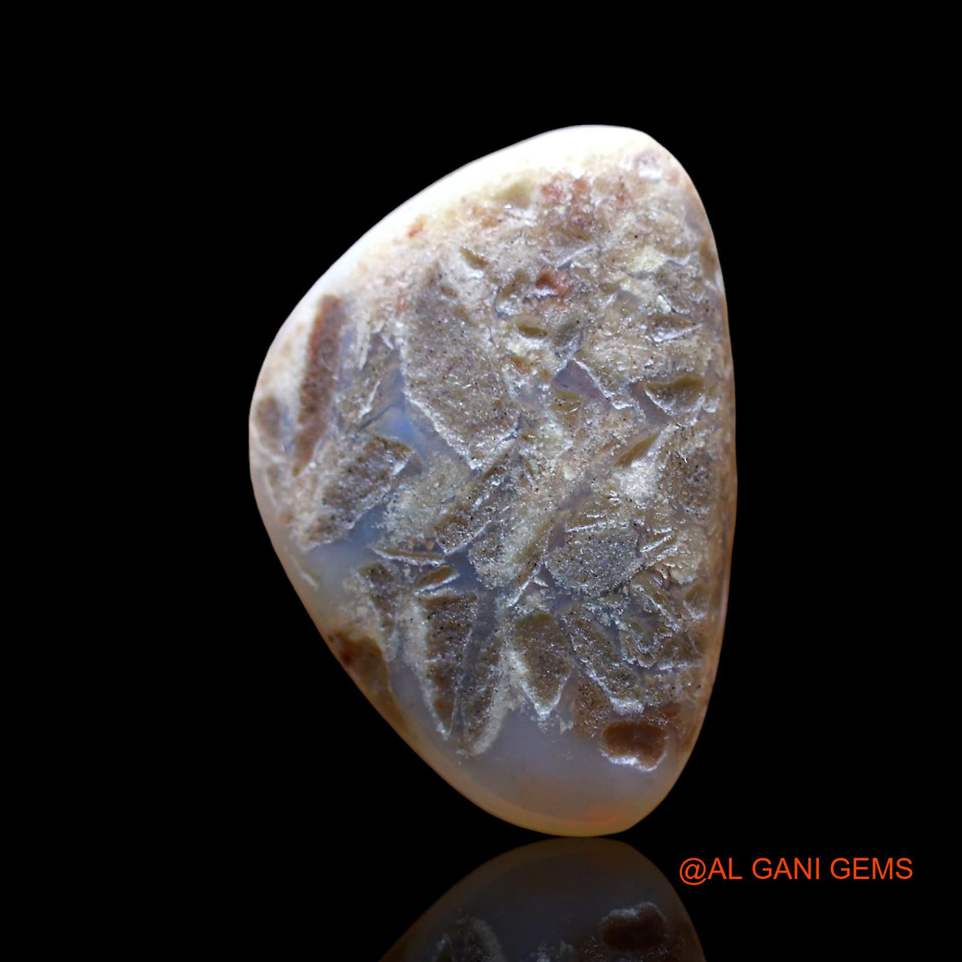 5.00 Cts Natural Australian Fire Opal Fancy Cabochon Loose Gemstone For Jewelry 19x13x4 mm AD-802