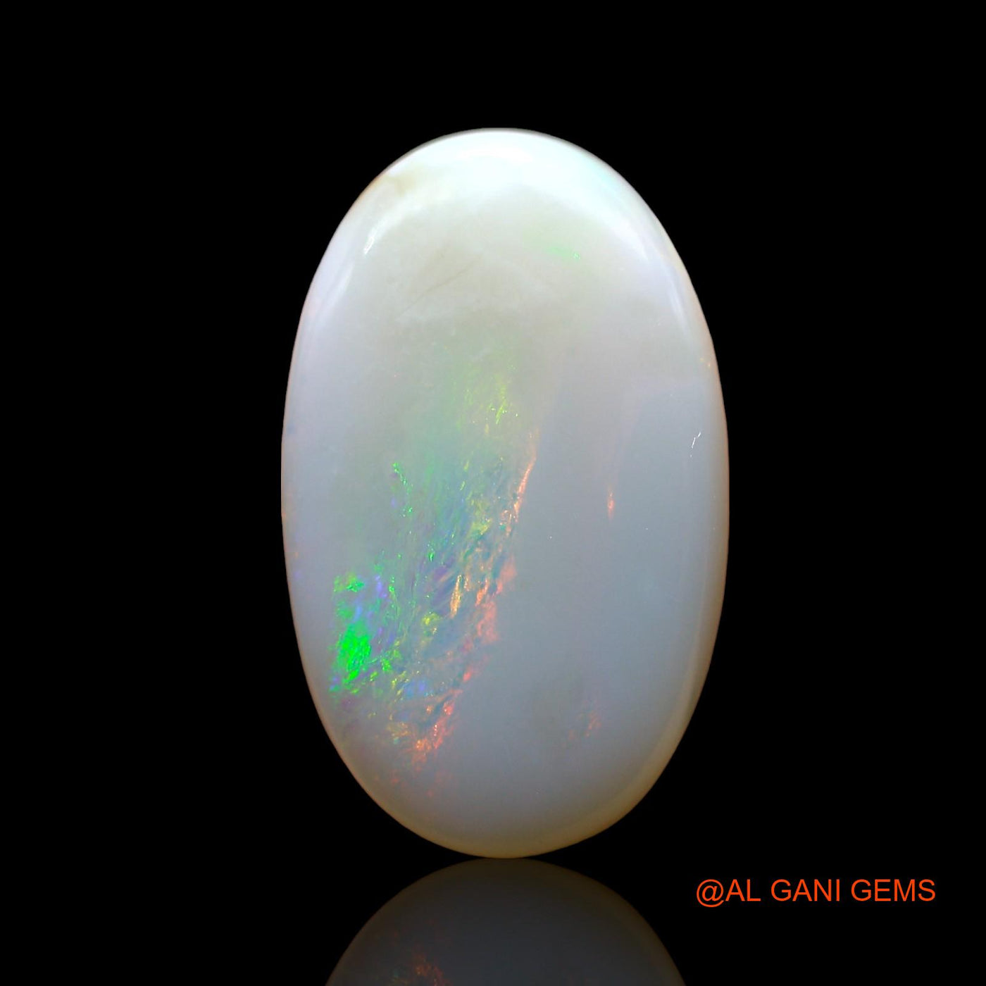 Natural Fire Opal Gemstone 6.00 Cts Loose Oval Cabochon From Australia 19x11x4 mm AD-804