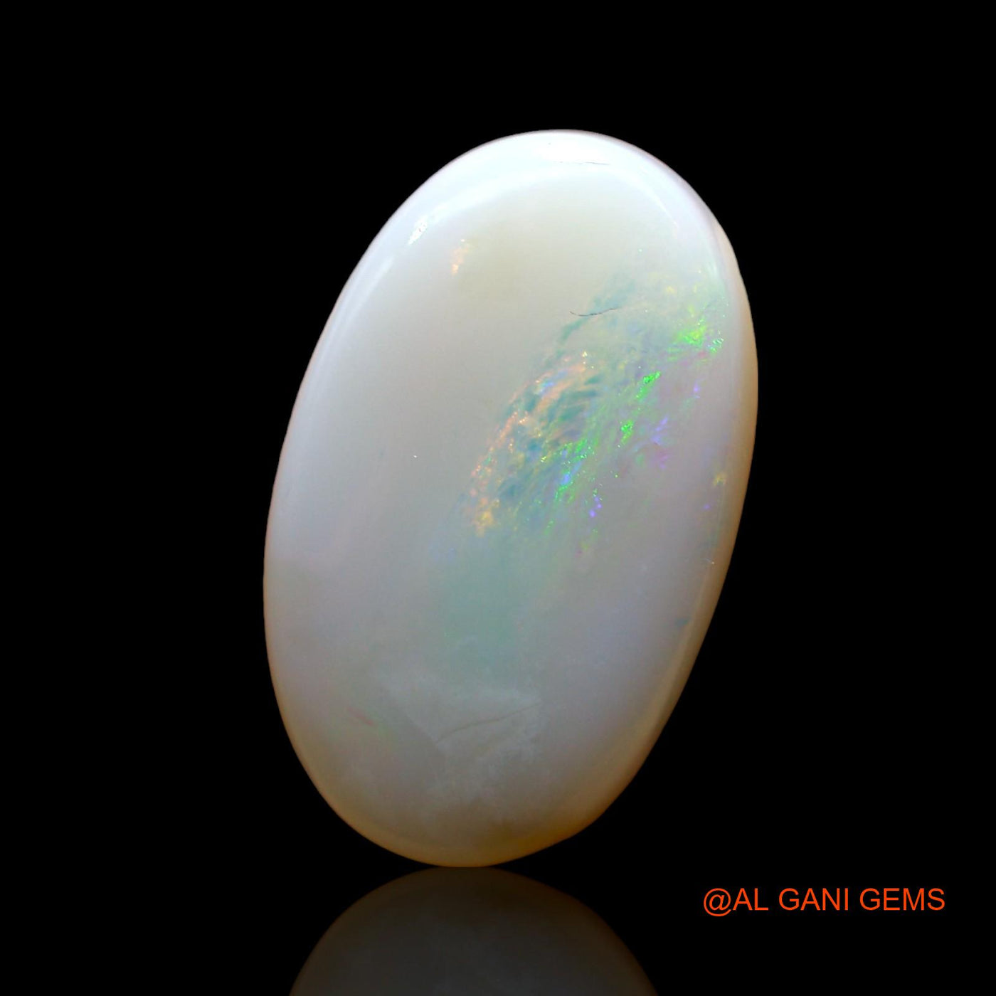 Natural Fire Opal Gemstone 6.00 Cts Loose Oval Cabochon From Australia 19x11x4 mm AD-804