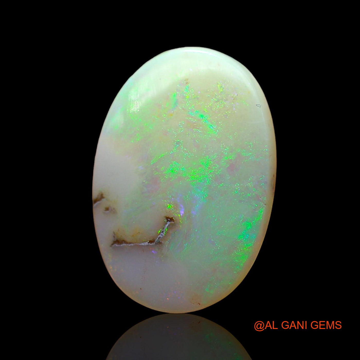 Natural Untreated Fire Opal Loose Gemstone Oval Cabochon From Australia 5.00 Cts 17x12x4 mm AD-809