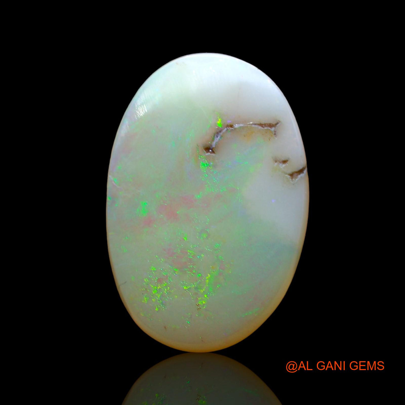 Natural Untreated Fire Opal Loose Gemstone Oval Cabochon From Australia 5.00 Cts 17x12x4 mm AD-809