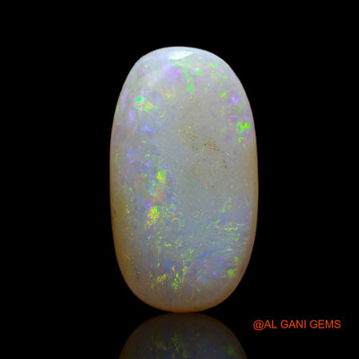 Natural Fire Opal Gemstone 2.00 Cts Loose Oval Cabochon From Australia 15x8x3 mm AD-80