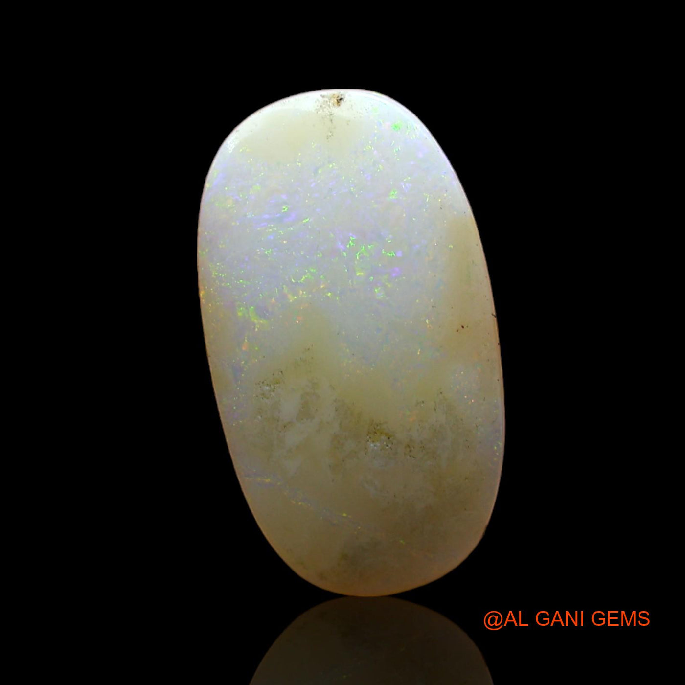 Natural Fire Opal Gemstone 2.00 Cts Loose Oval Cabochon From Australia 15x8x3 mm AD-80