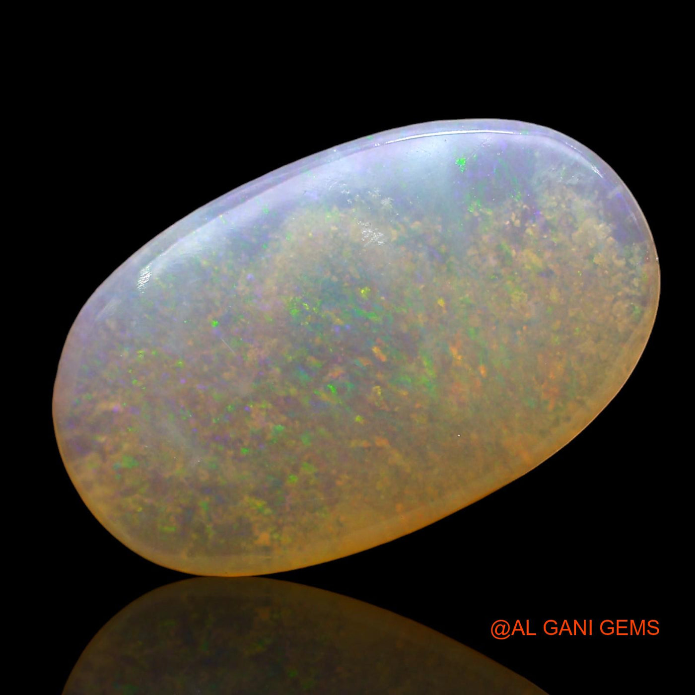 4.00 Cts Natural Australian Fire Opal Oval Cabochon Loose Gemstone For Jewelry 17x10x3 mm AD-813