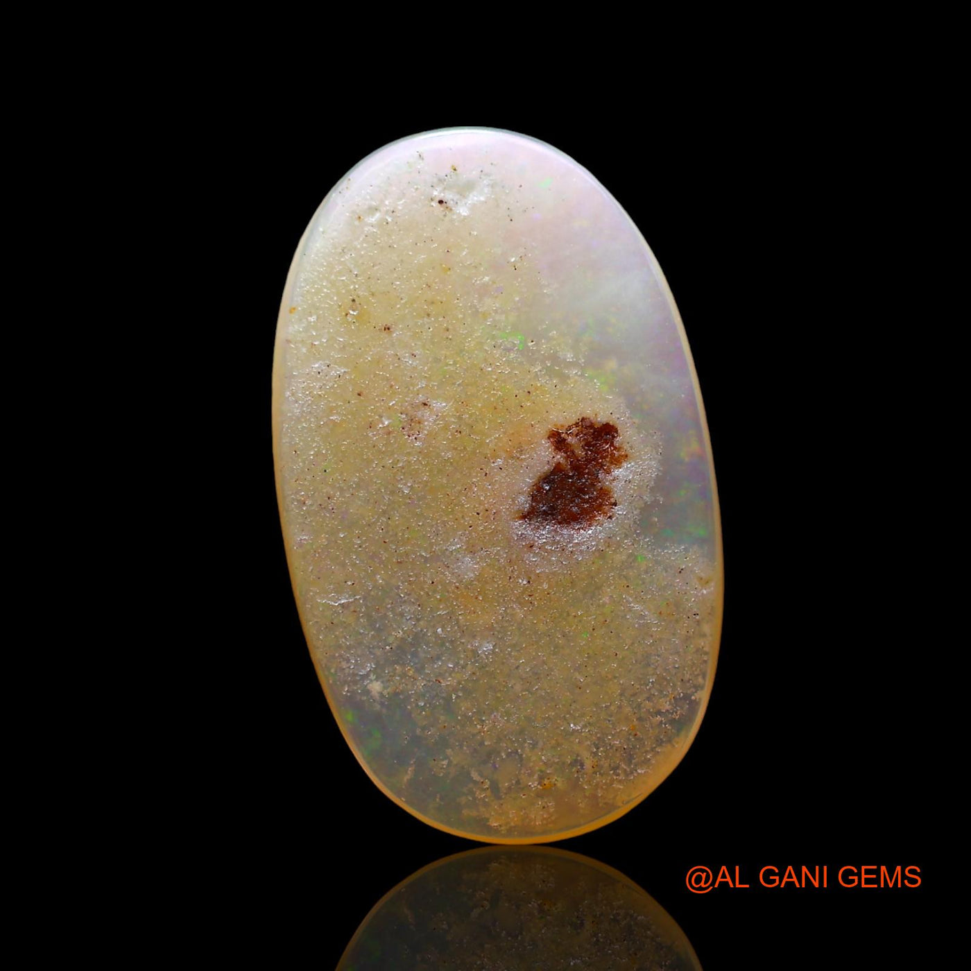 4.00 Cts Natural Australian Fire Opal Oval Cabochon Loose Gemstone For Jewelry 17x10x3 mm AD-813