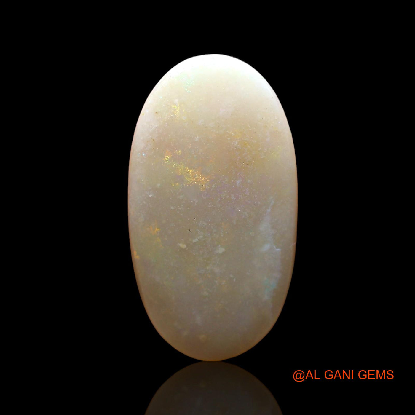 3.00 Cts Unheated Australian Fire Opal Loose Gemstone Oval Cabochon Natural 19x10x2 mm AD-814