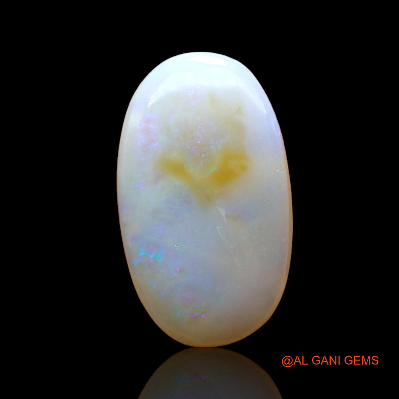 4.00 Cts Unheated Australian Fire Opal Loose Gemstone Oval Cabochon Natural 18x10x3 mm AD-815