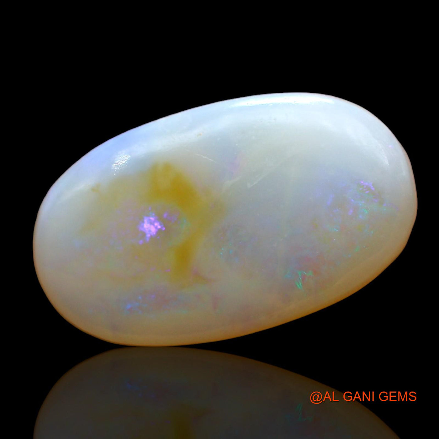 4.00 Cts Unheated Australian Fire Opal Loose Gemstone Oval Cabochon Natural 18x10x3 mm AD-815
