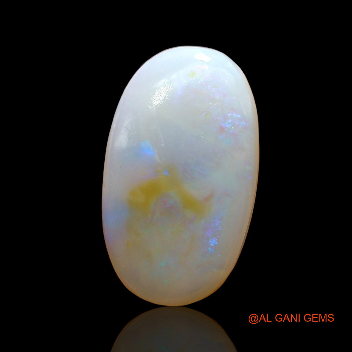4.00 Cts Unheated Australian Fire Opal Loose Gemstone Oval Cabochon Natural 18x10x3 mm AD-815