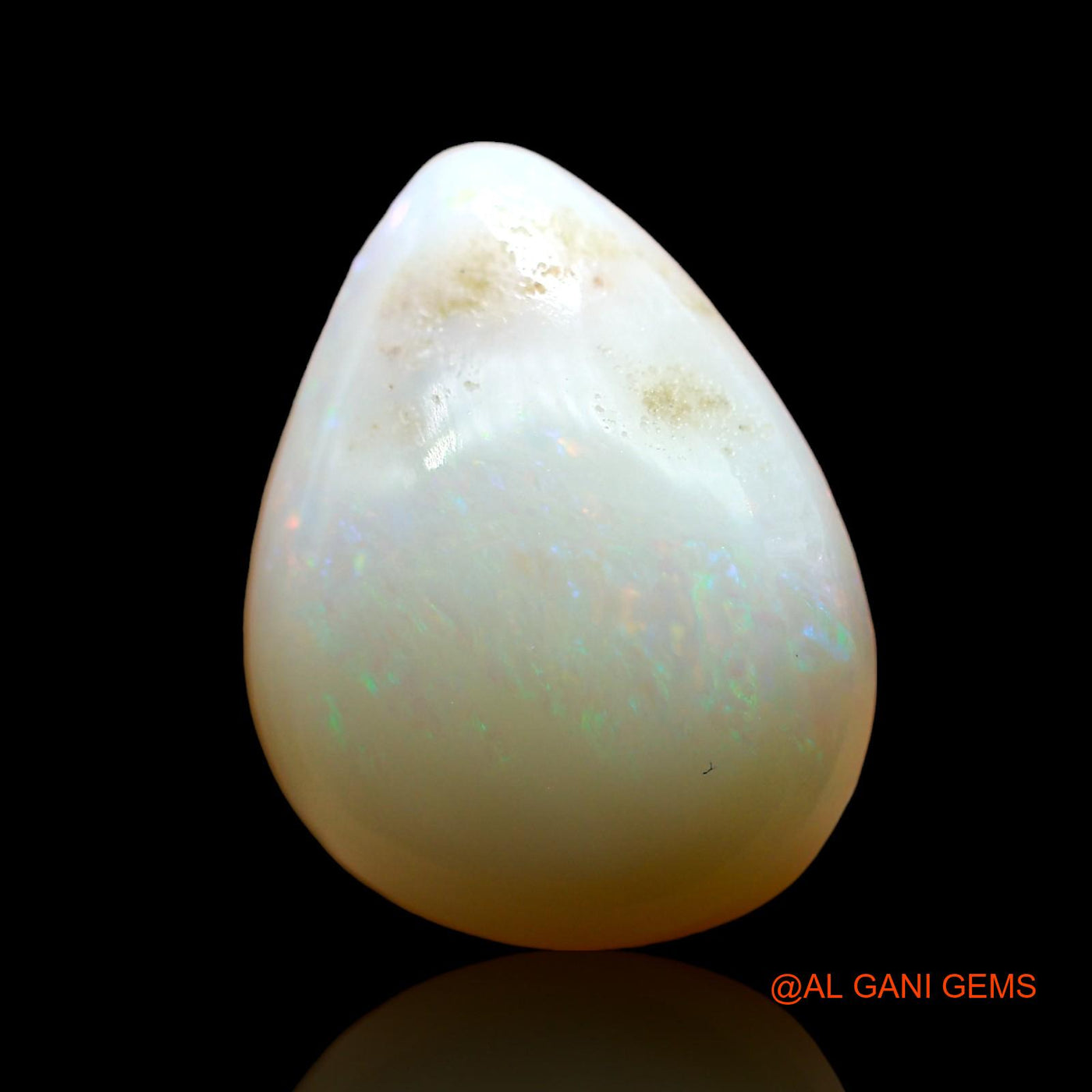 7.00 Cts Natural Australian Fire Opal Pear Cabochon Loose Gemstone For Jewelry 16x12x6 mm AD-816