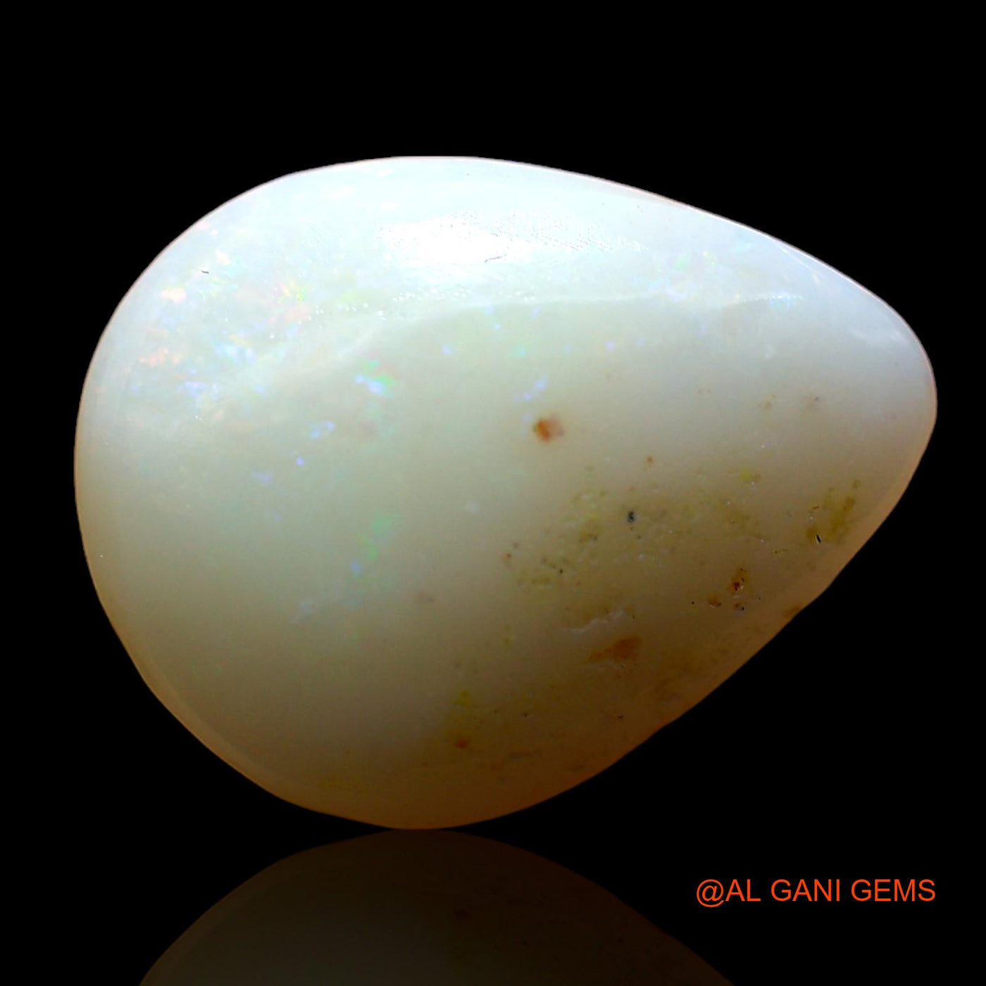 7.00 Cts Natural Australian Fire Opal Pear Cabochon Loose Gemstone For Jewelry 16x12x6 mm AD-816