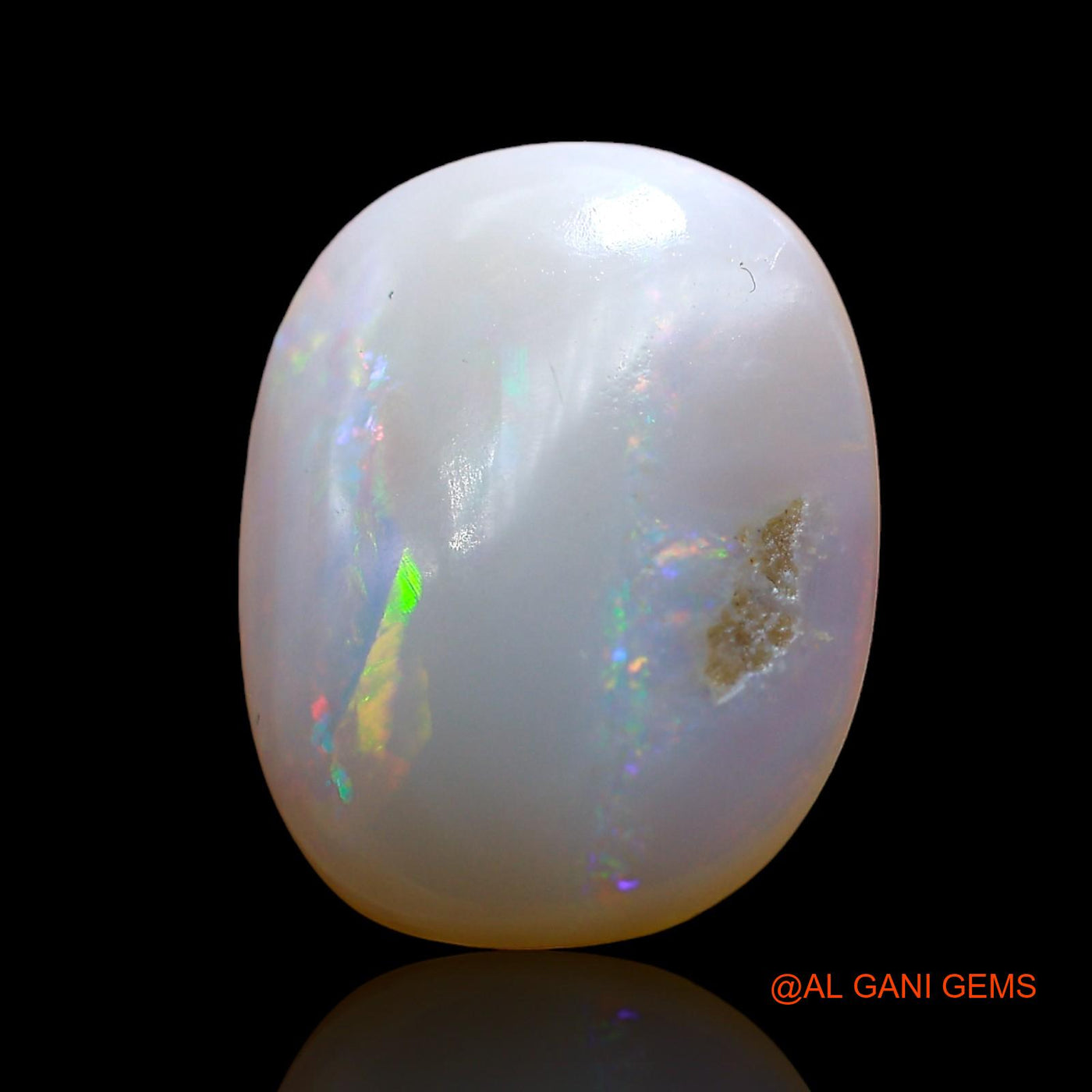 4.00 Cts Natural Australian Fire Opal Loose Gemstone Oval Cabochon 15x12x4 mm AD-817