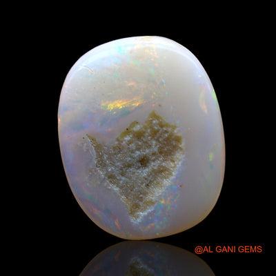 4.00 Cts Natural Australian Fire Opal Loose Gemstone Oval Cabochon 15x12x4 mm AD-817