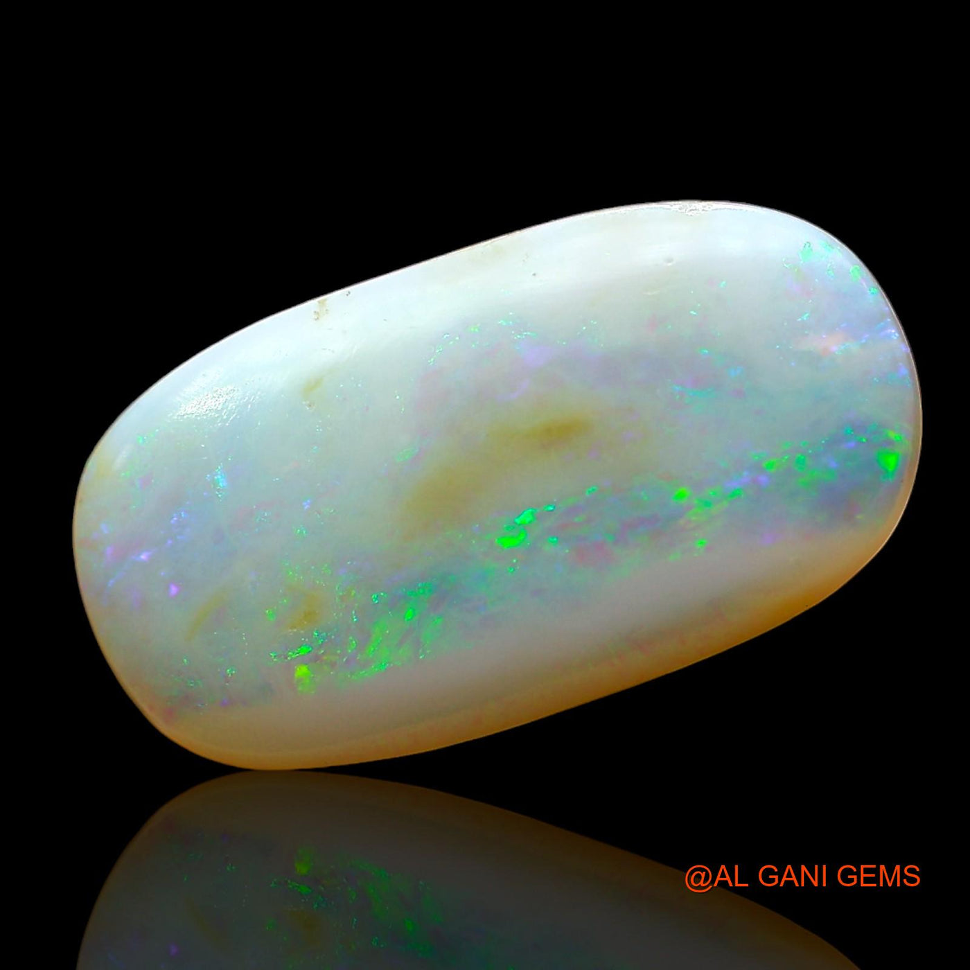 4.00 Cts Natural Australian Fire Opal Loose Gemstone Oval Cabochon 17x9x4 mm AD-819